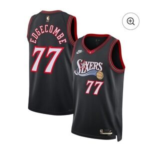 Philadelphia 76ers Nike Jersey - Black - VJ Edgecombe - Unisex XL Nwt